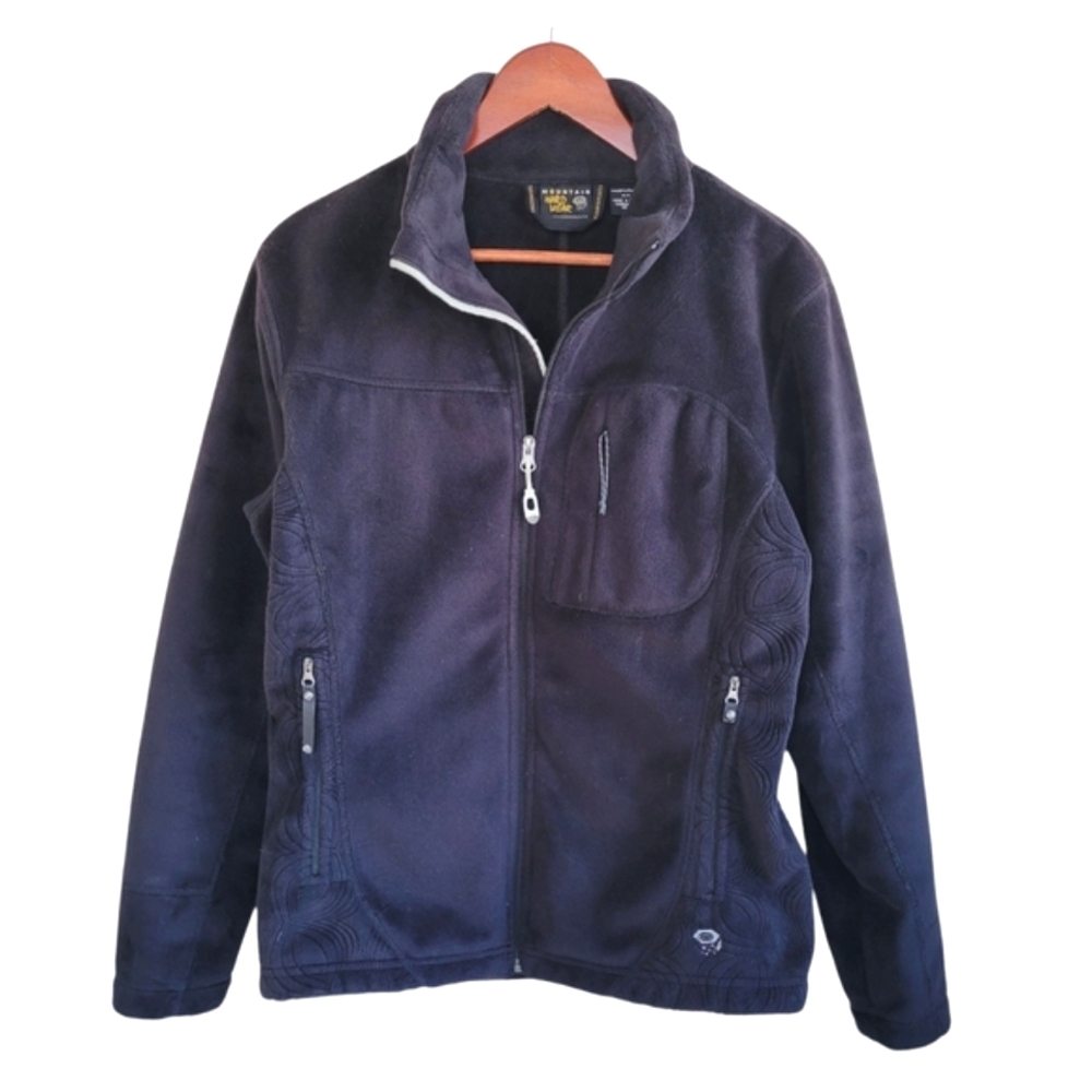 Mountain Hardwear Sable Fleece Full Zip Jacket Black Womens Medium